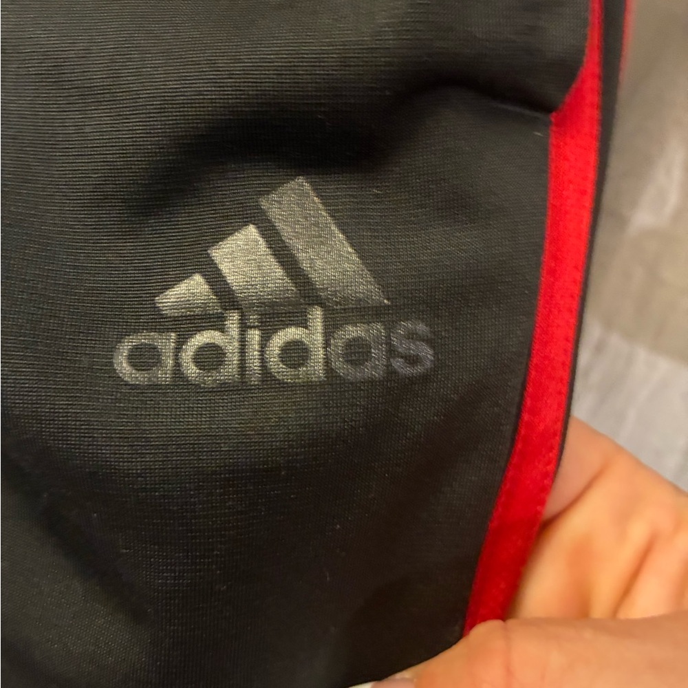 Adidas Black Pants with Red Trim